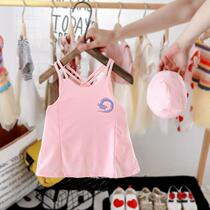 Girls swimsuit Princess fashion swimsuit summer polo point children 0-4 years old female baby Korean version of infant 3 cute