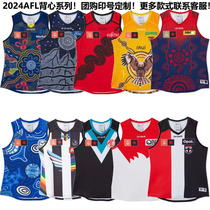 24AFL White Swan Cheese Cat Bobcat Eagle Adelaide Saints Crows Magpie Vest Rugby Clothes