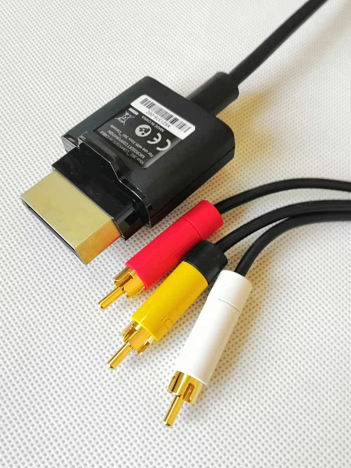 Thương hiệu mới XBOX 360 AV cáp, xbox 360 slim AV, cáp video Mới hoàn toàn mới - XBOX kết hợp tay cầm chơi fifa online 4