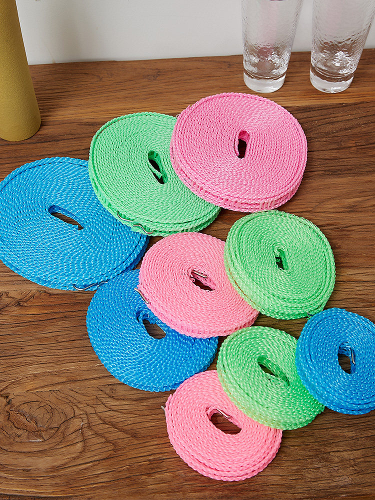 Travel artifact clothesline thick outdoor clothesline Dormitory drying quilt Indoor and outdoor windproof hotel drying clothes