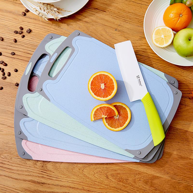Wheat orange stem cutting board fruit cutting pull small cutting board small cute cutting board small chopping board home dormitory for students