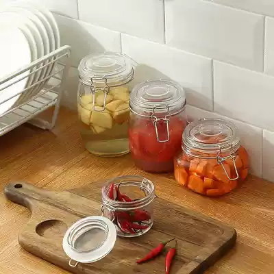 f bottle glass sealed jar packaging bottle nice portable packaging tangerine peel large capacity dried fruit storage transparent