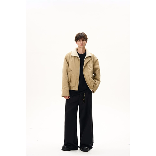 MaxDstr Bane Style Bomber Workwear Stand Complar Cotton Jacte