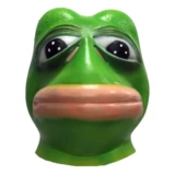 BIBIG's продуктовый магазин креативная забавная одинокая грустная маска лягушки головной убор на Хэллоуин реквизит для видеосъемки