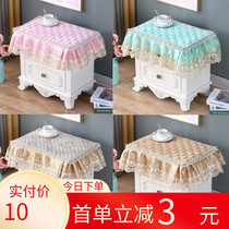Bedside table cover cloth cover towel pad tablecloth bedroom simple modern Nordic lace non-slip dust cover multi-purpose towel shoe cabinet