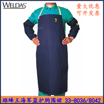 Witte 33-7042 44-1847 Fire Fox Barbel King Breast Protectors Wear-resistant Flame Retardant Fabric Cowhide Electric Weld Apron