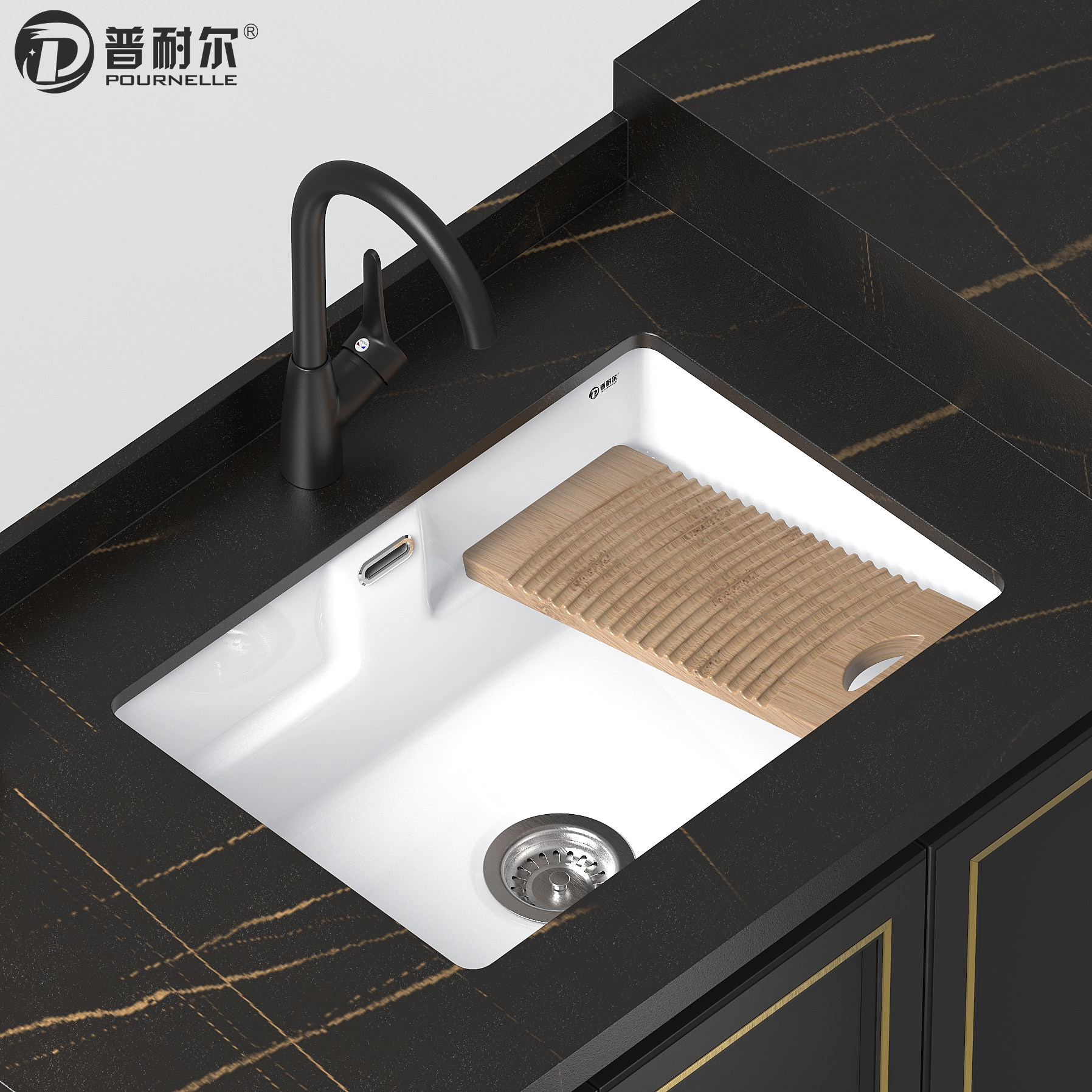 Punaier custom balcony one-piece laundry basin Ceramic without washboard sink pool deepened laundry pool laundry tank