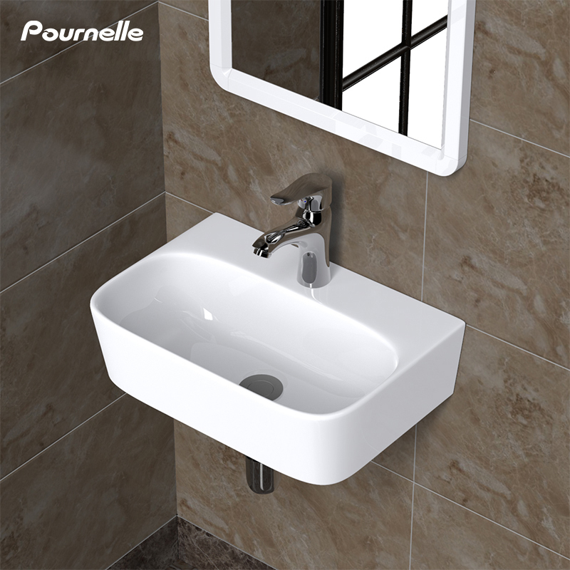 Balcony Sink Mini Wall-Mounted Small Washbasin Bathroom Small Size Washbasin Hanging Basin Face Basin