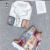 Sleepwear Girl Spring Summer Ice Silk Girl Short of Anti-Salient Points Superior Woman Big Code 2021 New Breathable Home Dress