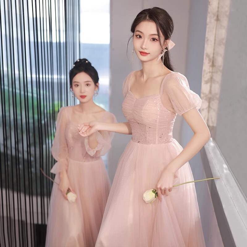Pink Bridesmaid Dresses for Women 2026 New Style Fairy-Like Elegant Dresses for Best Friends and Sisters, Stunning Gowns for Birthdays, High-End Feel, Petite Sizes Pink Bridesmaid Dresses for Women 2026 New Style Fairy-Like Elegant Dresses for Best Friends and Sisters, Stunning Gowns for Birthdays, High-End Feel, Petite Sizes