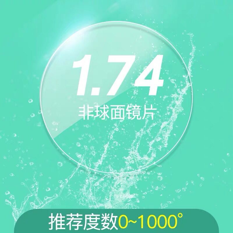 1 74 aspherical resin lens ultra-thin myopia glasses lens anti-radiation blue light high myopia 2 piece price