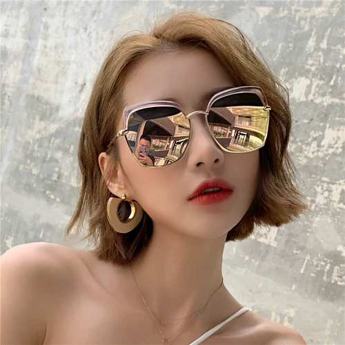 Модные солнцезащитные очки, коллекция 2021, в корейском стиле, защита от ультрафиолета, популярно в интернете