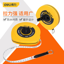 Del leather tape measure soft ruler 20 meters measurement glass fiber ruler for construction work long tape 30 meters 50 meters