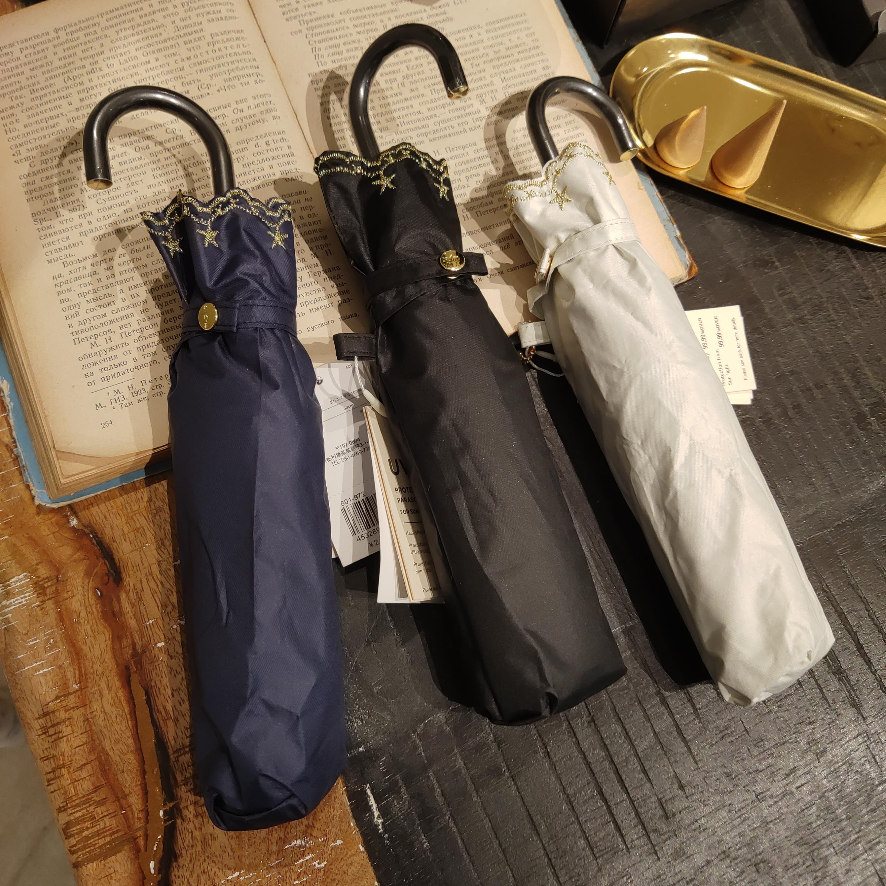 Large Umbrella Fold Stack 150 Japanese Fabric Ultra Light Small Triple Bend Shank Minima Shading Sunshade Pregnant Woman