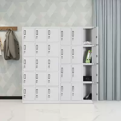 Dormitory steel dressing cabinet Iron storage cabinet with lock storage cabinet Factory employee changing wardrobe shoe cabinet storage bag cabinet