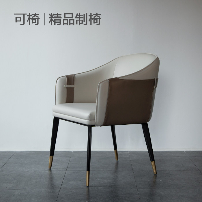 Chair (matrix set Ai Danjian) Cooperative dining chair Home leaning back chair Nordic creative casual dining chair 1287