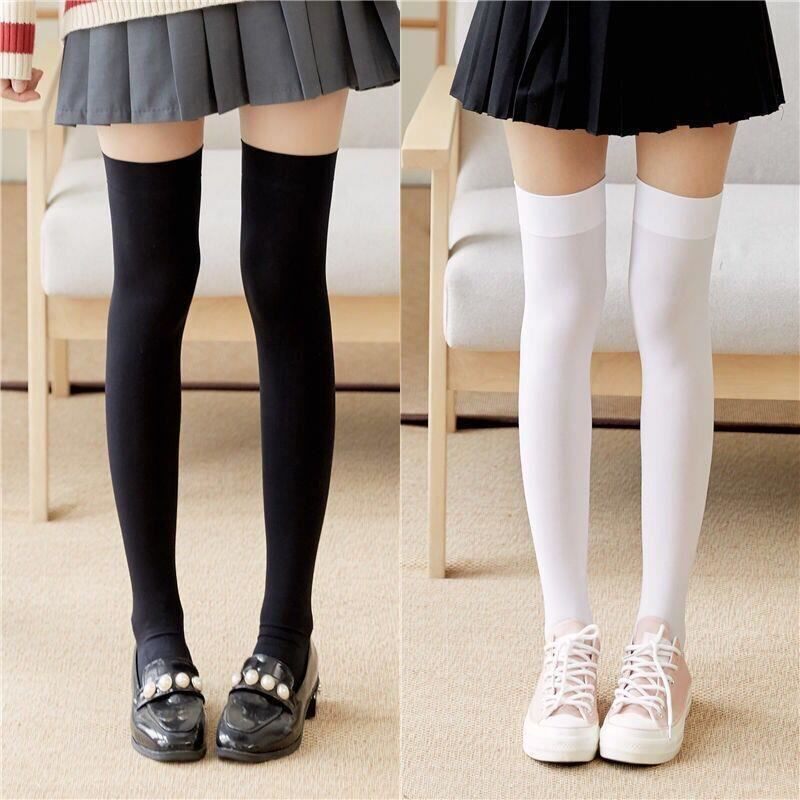 Surina Day Department Summer Thin white calf socks Sox socks High cylinder Sox children Stocking Socks Jk Spring Autumn Halfbarrel Socks
