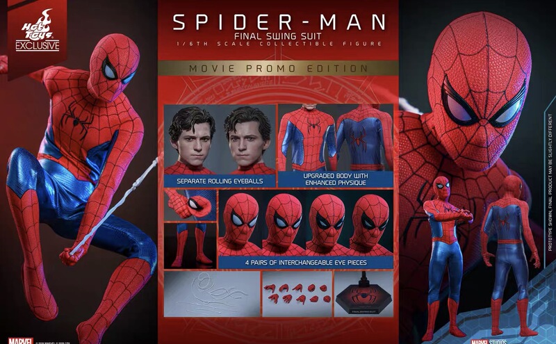 Hottoys New Red and Blue Spider-Man 2.0 Mms862 Ultimate Swing Suit, Spider-Man Hero Returnless Edition