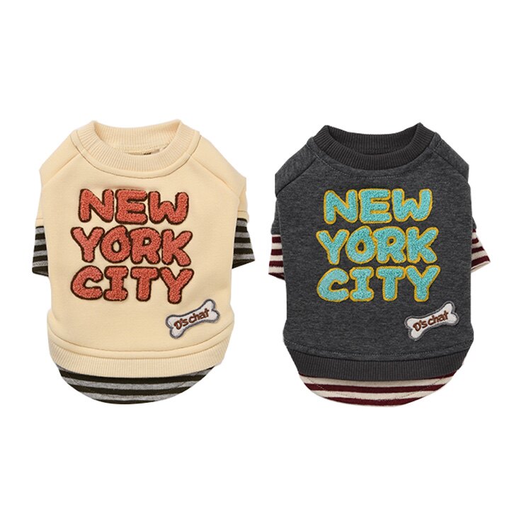 Japan imports DsCHAT pet chat pet autumn and winter letter sweater T-shirt Yorkshire Bichon clothes cool fashion