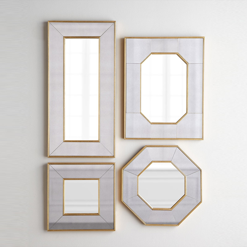 Living room Creative mirror-like room wall-mounted sofa In family retro composition Decorative Mirror Dining Side Mirror Aisle Genguan Mirror