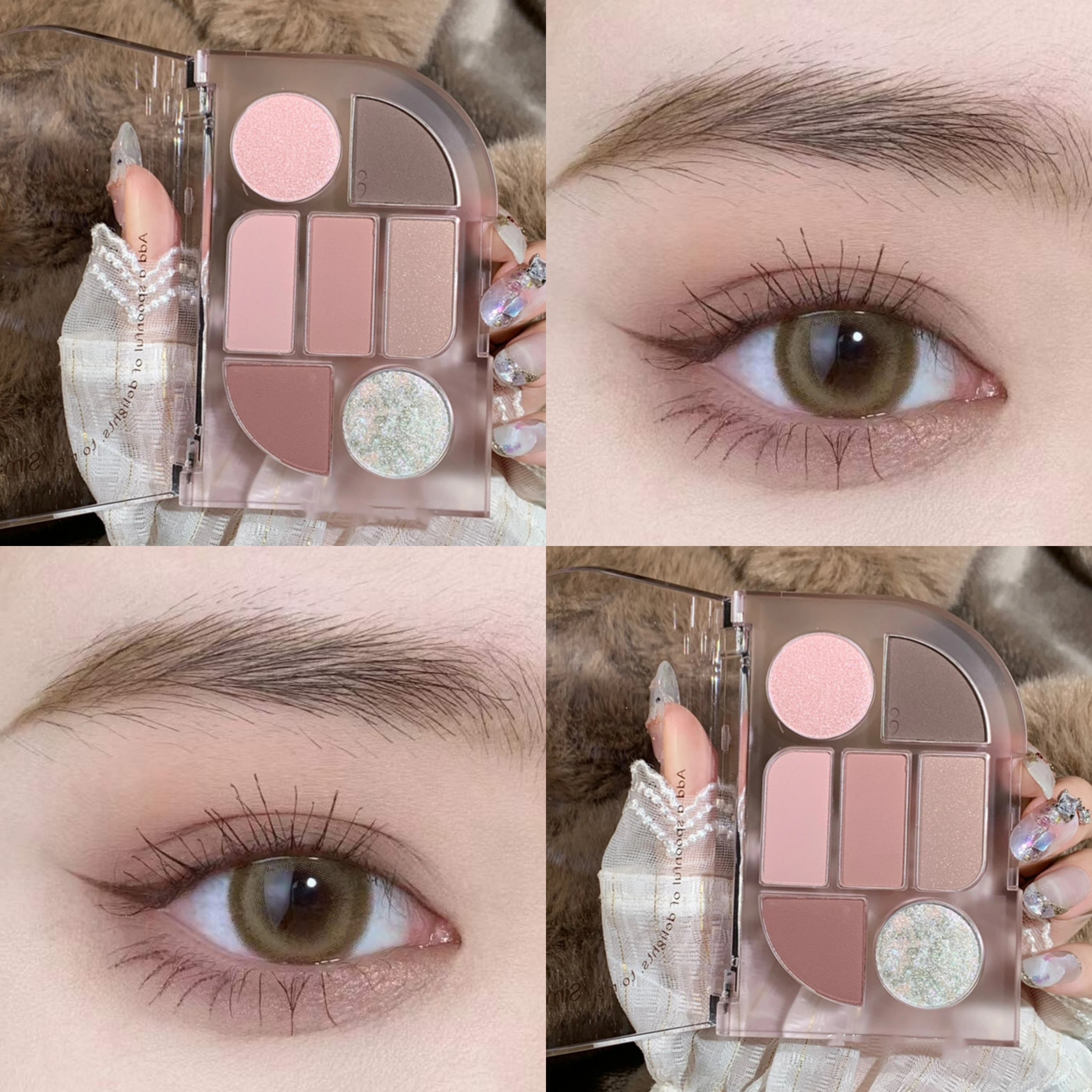 橘朵眼影盘灰粉奶茶纯欲风低饱和度哑光夏天小众品牌大地色日常妆