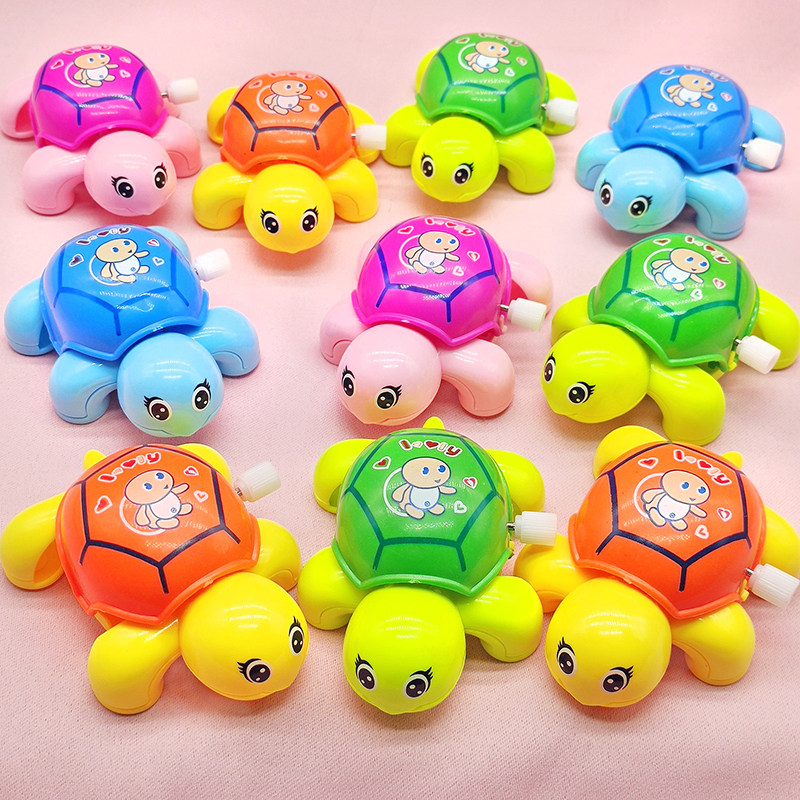 Wind-up small turtle turtle toy boys and girls baby puzzle learning reptile net red stall sharing gifts