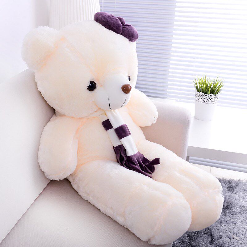 Plush toy king size sleeping doll teddy bear bed cute doll girl hug bear