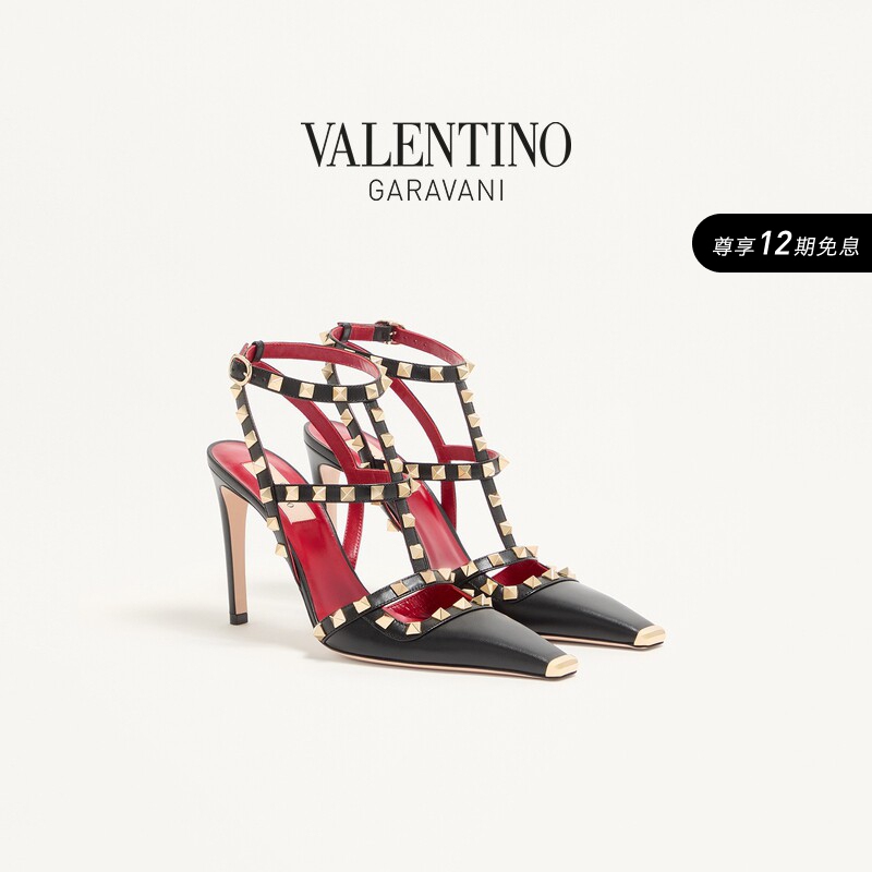 Valentino Women's Rockstud Sheepskin High Heels [Gift]