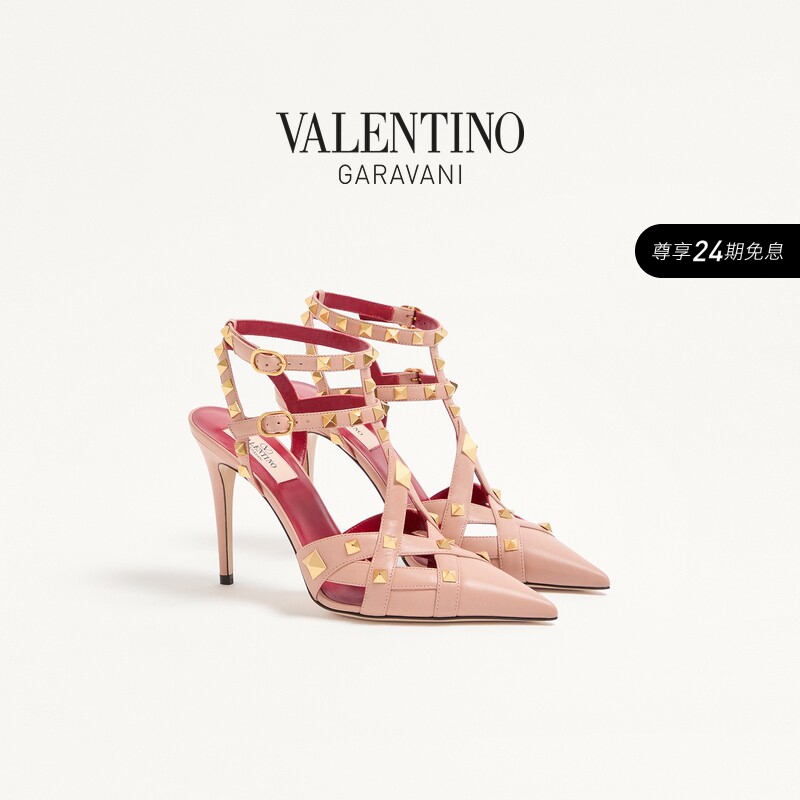 Valentino Women's Studdy Lace-Up High Heels