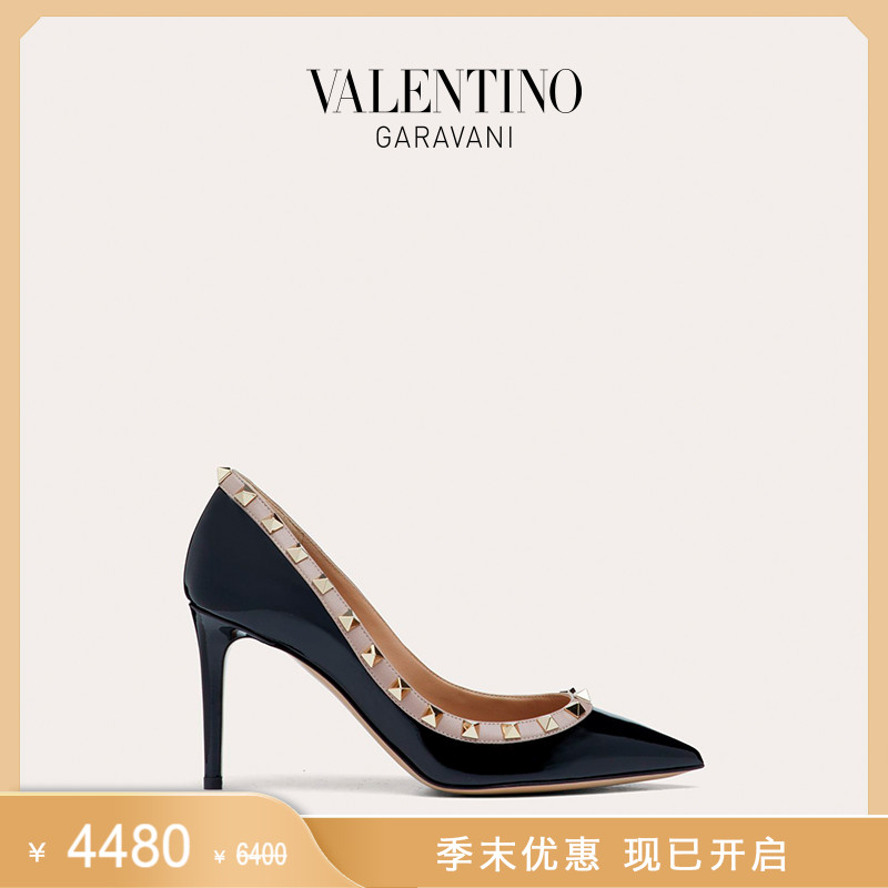 (End of season offer) VALENTINO VALENTINO ladies ROCKSTUD patent leather high heels