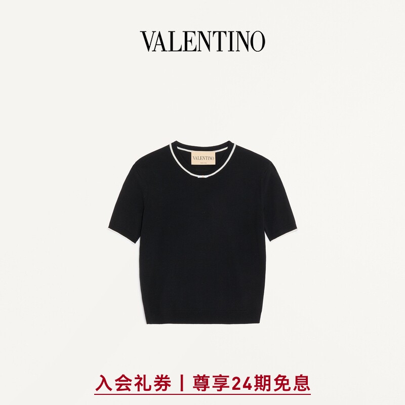 [24 Installments with No Interest][New Product Launch] Valentino Women's Wool Knitwear [Gift]