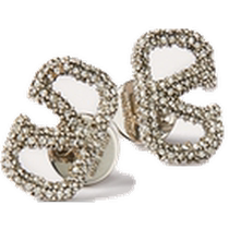 (Interest-free for 24 issues) (same style as celebrities) VLOGO SIGNATURE metal earrings for women Valentino