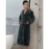 Cặp đôi flannel trùm đầu áo ngủ nữ mùa đông hai mảnh phù hợp dày cộng với đồ ngủ dài san hô nhung đồ ngủ phi bóng Night Robe