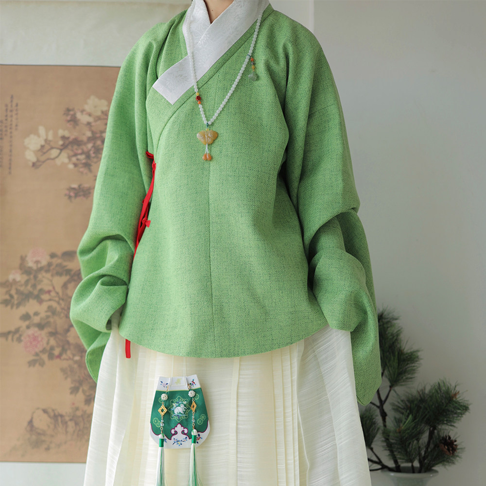 Han yun ji qing and ming dynasty stand-up collar spring hanfu: a spring ...