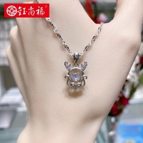 Yu Shangfu twelve Zodiac dragon pendant female s925 sterling silver beating heart necklace temperament fashion choker