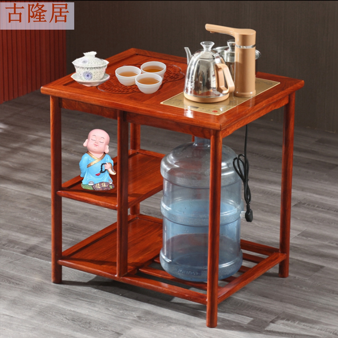 Flowers Pear Wood Full Solid Wood Edge A Few Hedgehog Purple Sandalwood Chinese Tea Car Tea Table mobile tea Water caravan oven rack