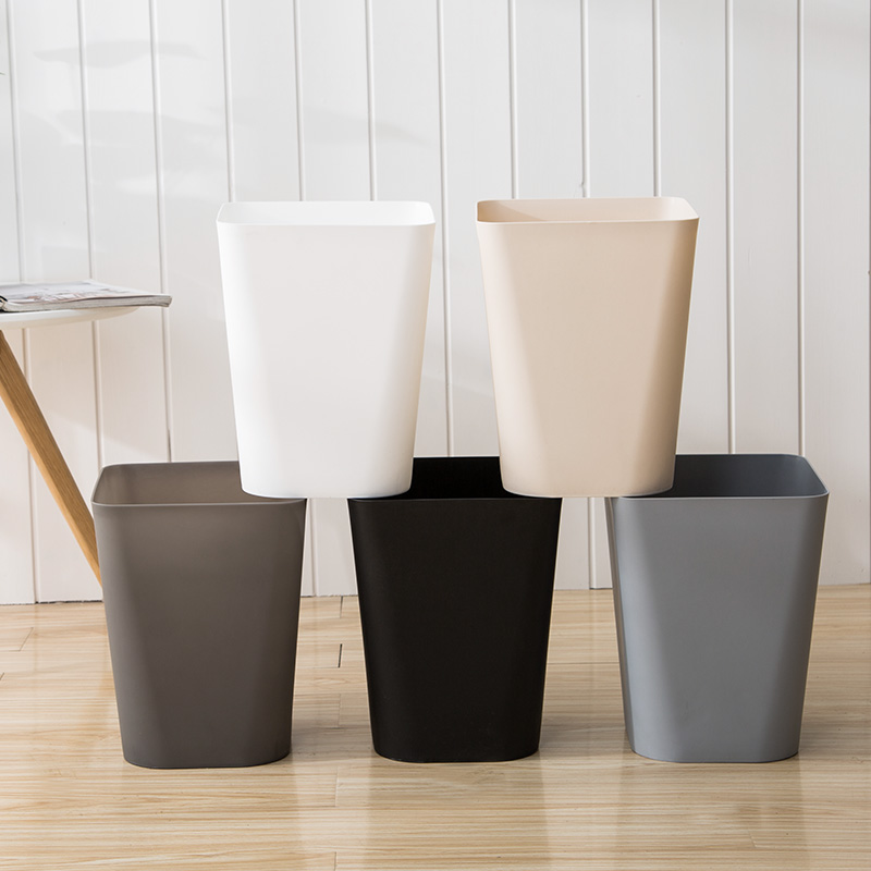 Square trash can simple wind trash can home living room dressing room office uncovered Nordic wind trash can