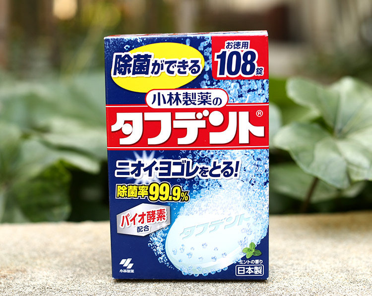 Japan imported Kobayashi Pharmaceutical denture cleaning tablets denture cleaning agent foam tablet denture cleaning agent