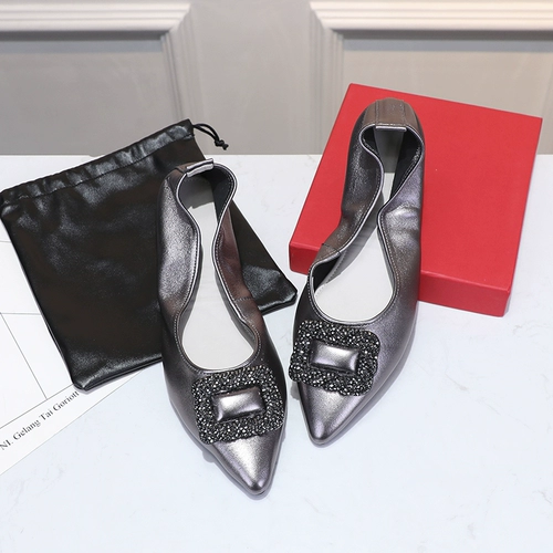 Обувь для яичной булочки с овсяной кожей, туфли с заостренной столовой с туфли с кожа