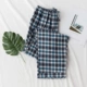 2018 mùa thu mới cho nam quần flannel cotton pyjama lỏng kích thước lớn lưới dịch vụ nhà quần thẳng ra có thể được mặc quần sịp