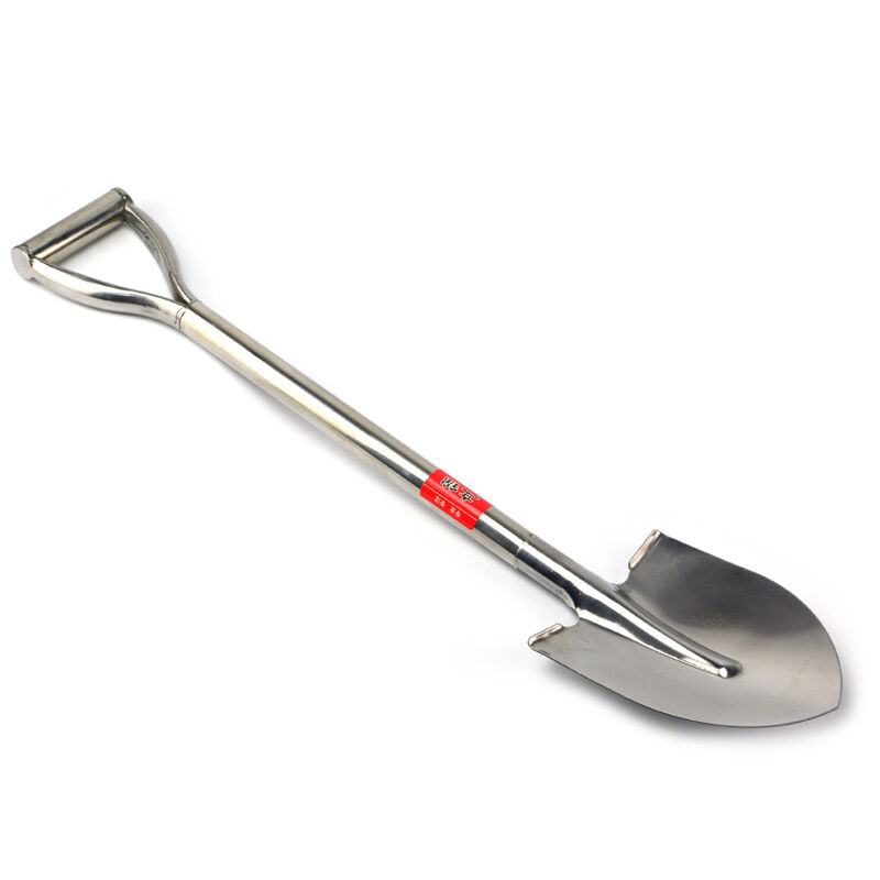 Thickened Stainless Steel Gardening Garden Tool Shovel Outdoor Raised Flowers vegetable steel Flower Shovel Stainless Steel Shovel 80 cm No