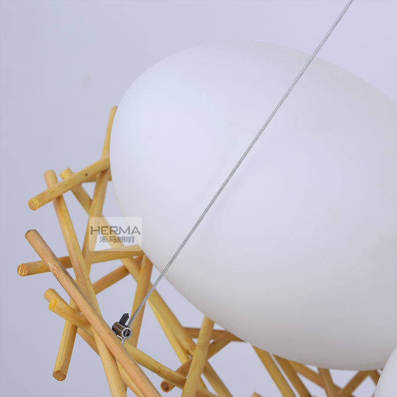 Creative Restaurant Bird Nest LightsGuestersTatami Japanese Lamps Personality LED Simple Bamboo Chaldean