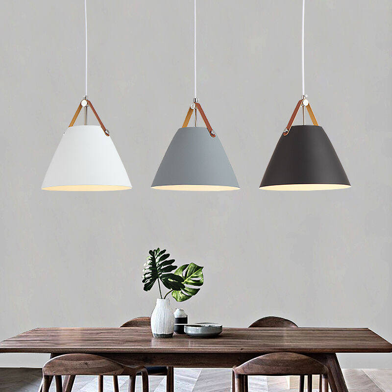 Kaigulan Nordic dining room chandelie Three-head dining room lamp modern minimalist creative bar Belt Light Dining Room Bed