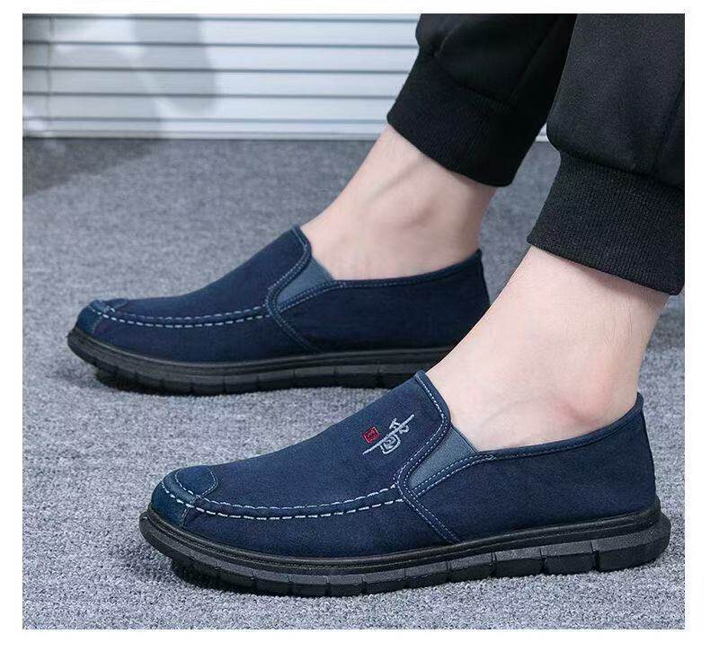 Giày lười nam vải bạt đế mềm thoáng khí kiểu dáng cổ thấp dễ phối đồ — ZG-88 Lão Bắc Kinh - Xanh dương, ZG-88 Lão Bắc Kinh - Đen, ZG-88 Lão Bắc Kinh - Xanh dương [Hộp], ZG-88 Lão Bắc Kinh - Đen [Hộp] chi tiết 6