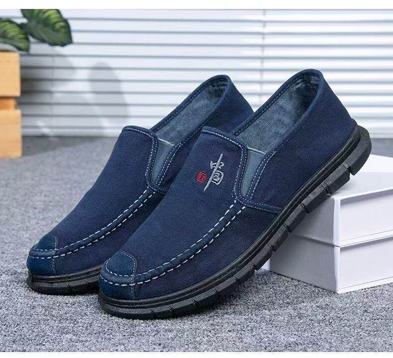 Giày lười nam vải bạt đế mềm thoáng khí kiểu dáng cổ thấp dễ phối đồ — ZG-88 Lão Bắc Kinh - Xanh dương, ZG-88 Lão Bắc Kinh - Đen, ZG-88 Lão Bắc Kinh - Xanh dương [Hộp], ZG-88 Lão Bắc Kinh - Đen [Hộp] chi tiết 10