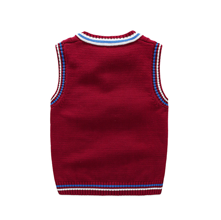 Áo vest bé gái vest bé gái vest cotton 2018 xuân hè trẻ em mặc áo len dệt kim bé trai áo khoác ba lỗ có mũ bé trai