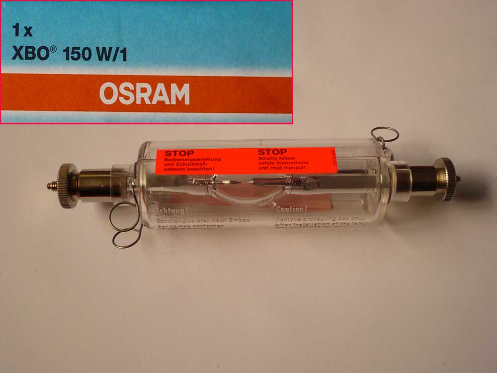 Imported Osram OSRAM Xenon lamp ultraviolet mercury lamp XBO 150W 1 Short arc Xenon lamp