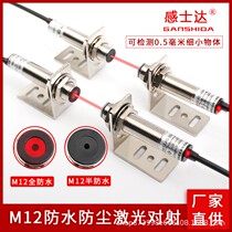 Manufacturer M12 Laser Pair Exposure Long-Range Infrared Sensor Switch DC12V 24V DC 3-wire