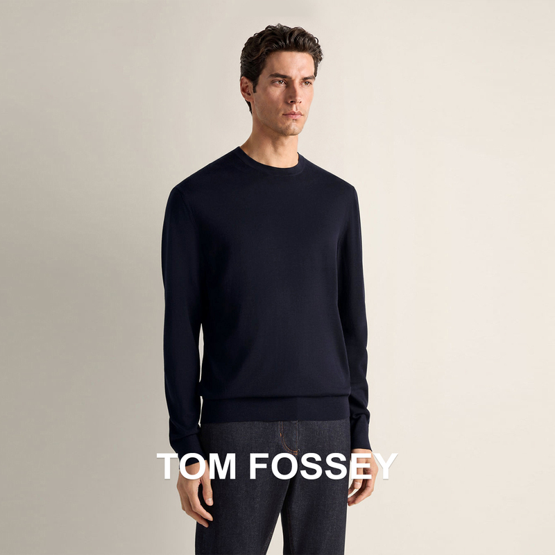 【Top Luxury Origin】Italian Imported First-Cut Ultra-Fine Merino Wool Washable Crew Neck Sweater with Back Label 【Top Luxury Origin】Italian Imported First-Cut Ultra-Fine Merino Wool Washable Crew Neck Sweater with Back Label