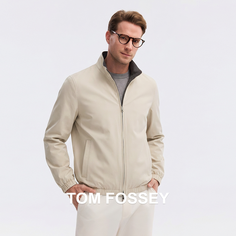 【Luxury Brand Same Style, Reversible】New Autumn and Winter Bomber Jacket with Cashmere Lining, Pilot-Style, Triple-Protection Stand Collar Jacket 【Luxury Brand Same Style, Reversible】New Autumn and Winter Bomber Jacket with Cashmere Lining, Pilot-Style, Triple-Protection Stand Collar Jacket